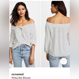 Re:named polka dot blouse - Small